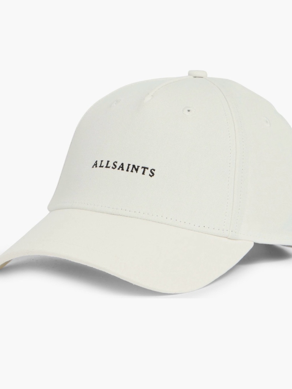 AllSaints White Logo Baseball Cap unisex